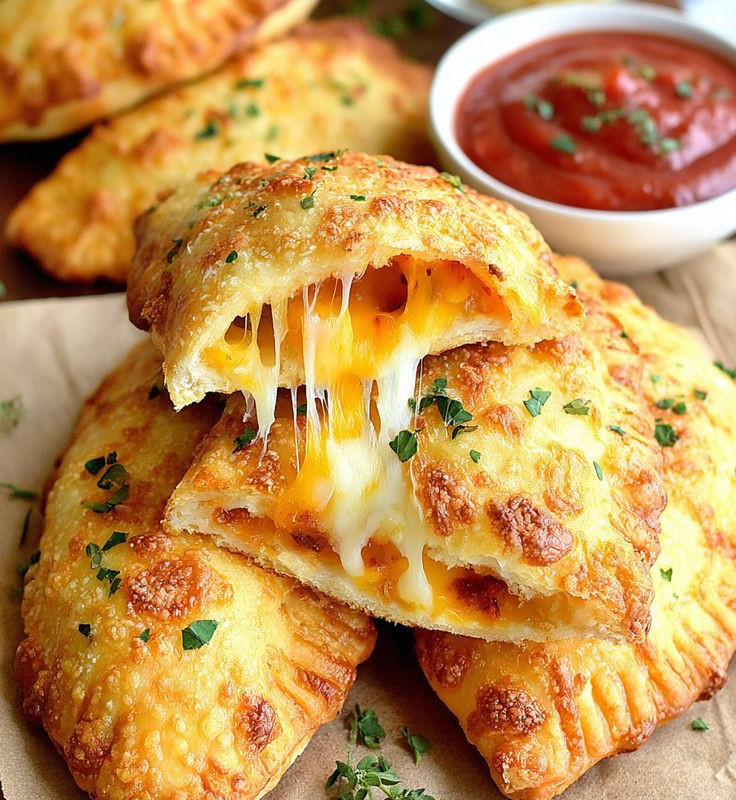 CALZONE DE BACON COM CHEDDAR