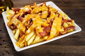 FRITAS C/CHEDDAR E BACON PEQUENA