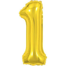 BALAO METALIZADO PEQ. DOURADO Nº 1