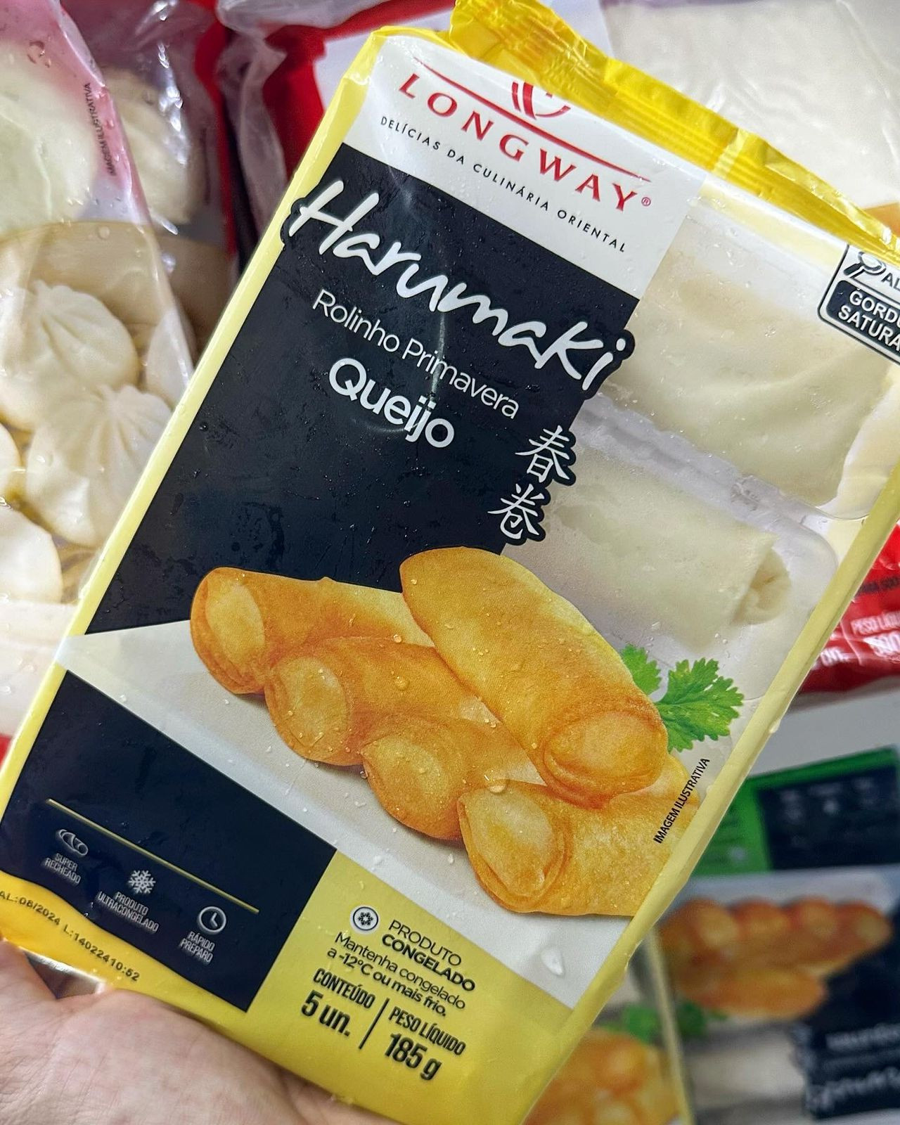 Rolinho primavera queijo 185g