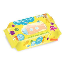 TOALHA UMEDECIDA CLEAN BABY 100UN