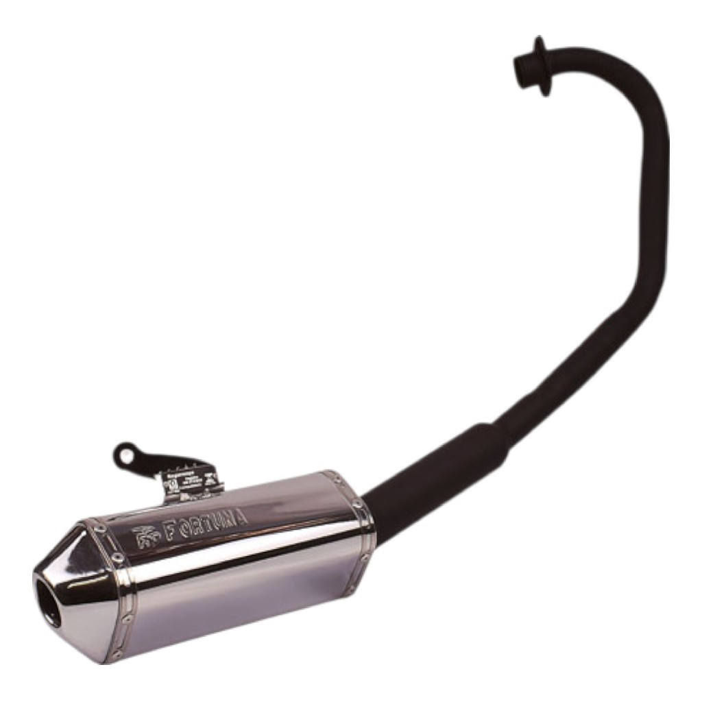 ESCAPE TITAN/FAN/START 160 MODELO MINI TRI CROMADO CURVA PRETA - FORTUNA