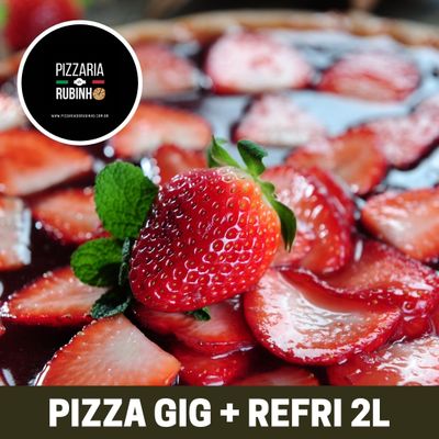 PIZZA DOCE GIGANTE - 45CM + REFRI GRÁTIS