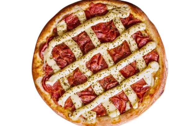 PIZZA CALABRESA COM CATUPIRY