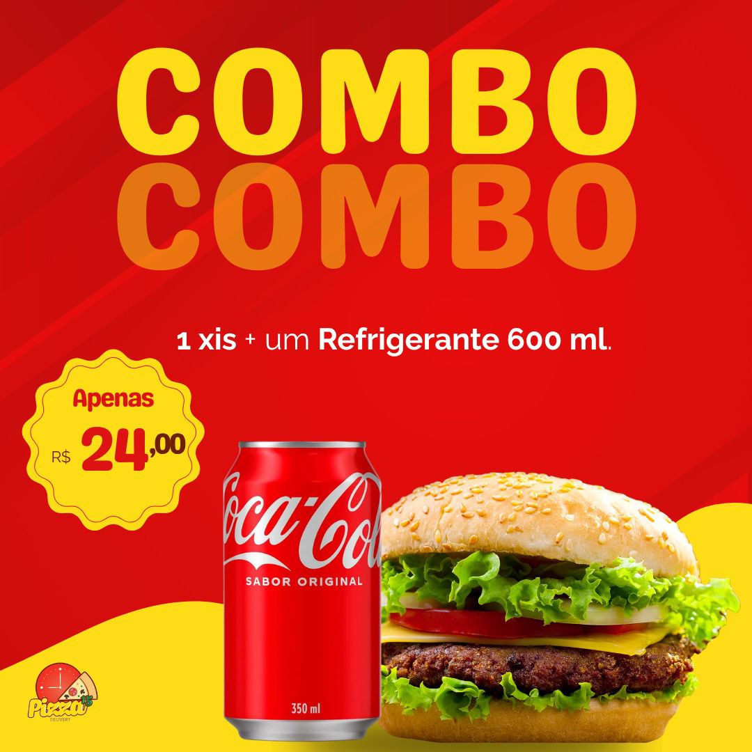 1 XIS + REFRIGERANTE 600ML 