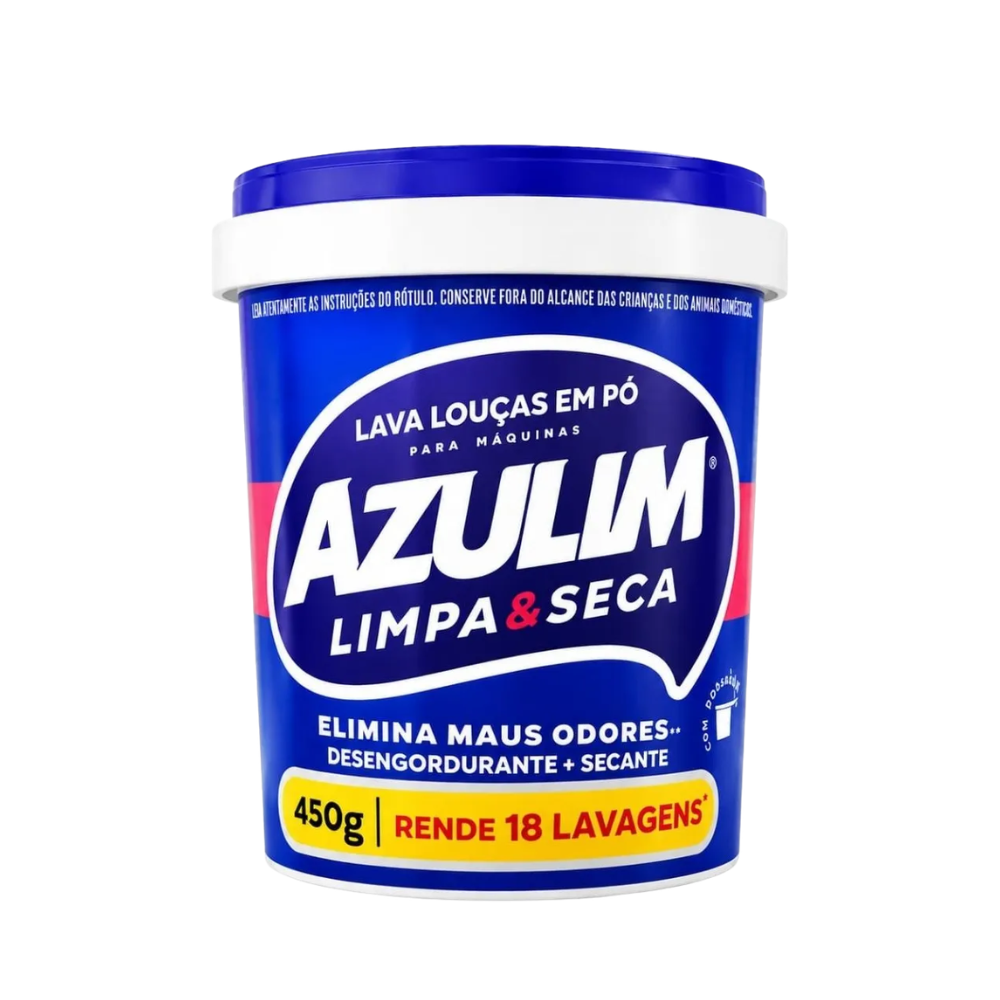 LAVA LOUCAS EM PO MAQUINA AZULIM 450G