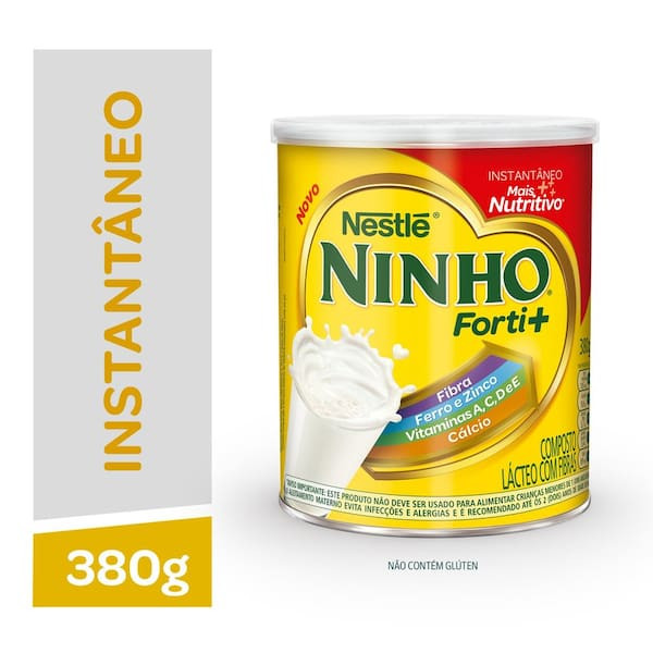 Composto Lácteo em Pó Forti+ Instantâneo Nestlé Ninho 380g