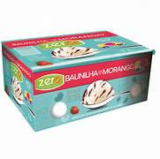 SORVETE 1L ZERO BAUNILHA COM MORANGO