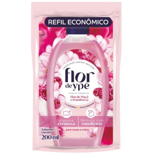 Sabonete Líquido Flor Maçã e Framboesa Flor de Ype 200ml