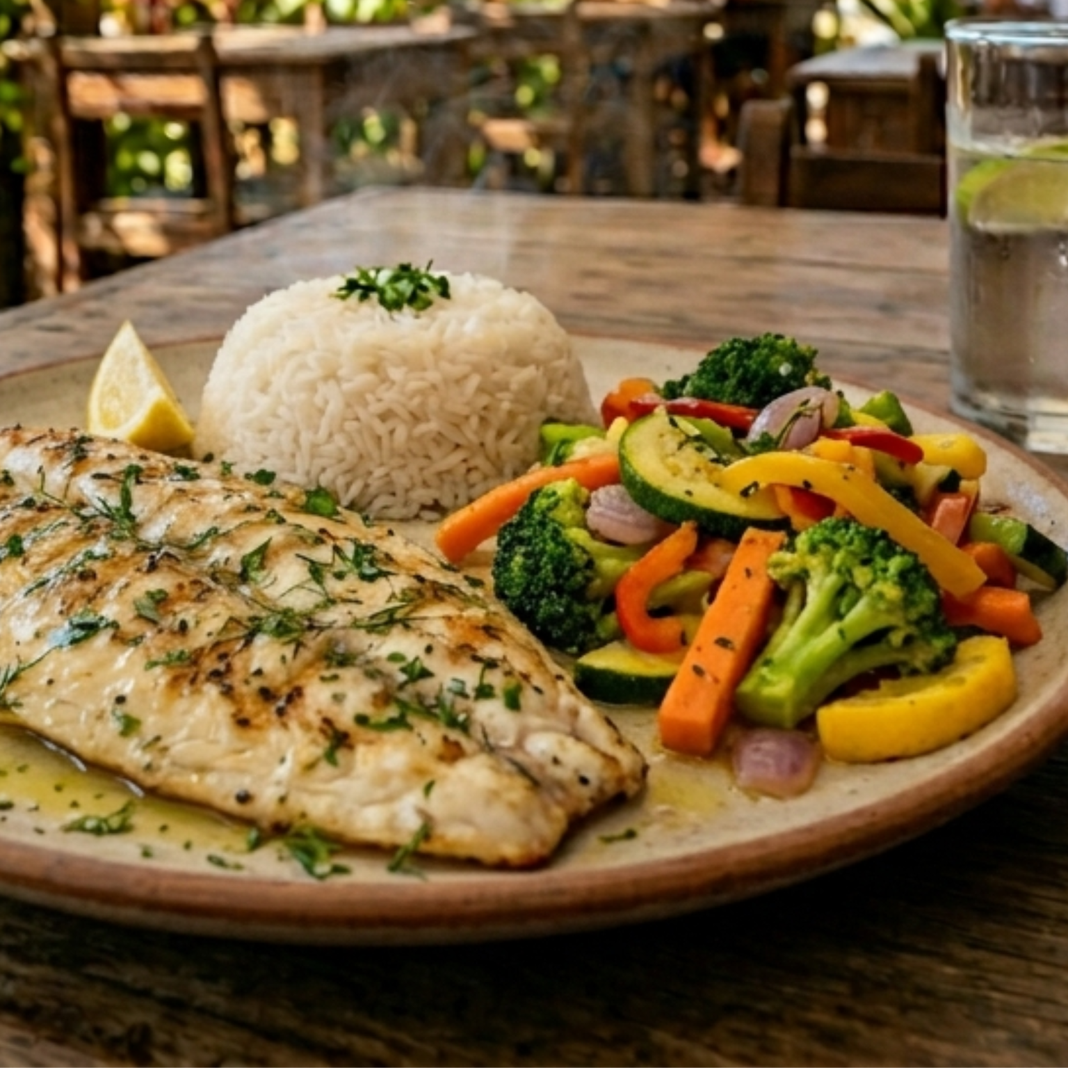 PESCADA COM LEGUMES