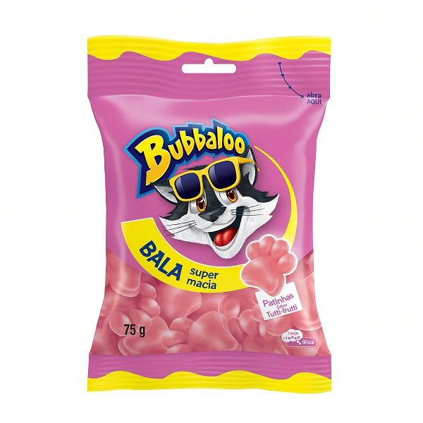 BALA BUBBA TUTTI FRUTTI PATINHAS 75G