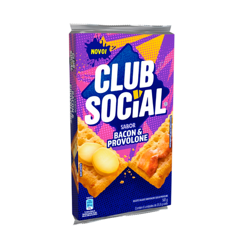 BISC CLUB SOCIAL BACON E PROVOLONE 141G