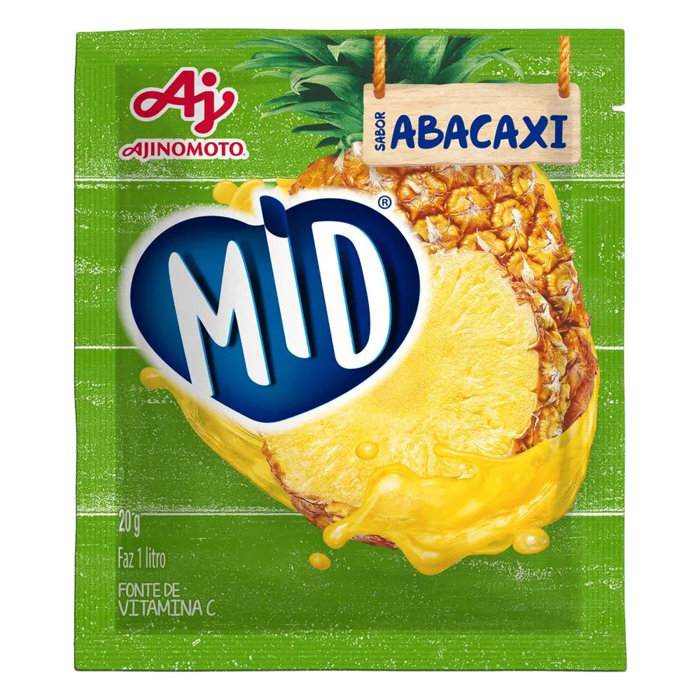 Refresco em Pó Mid  Abacaxi