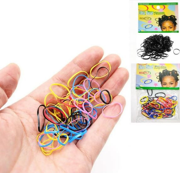 PACOTE ELASTICO SILICONE P/ CABELO
