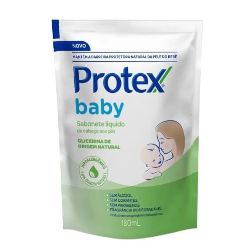 Sabonete Liqu[Ido Baby Glicerinado Refil Protex180ml