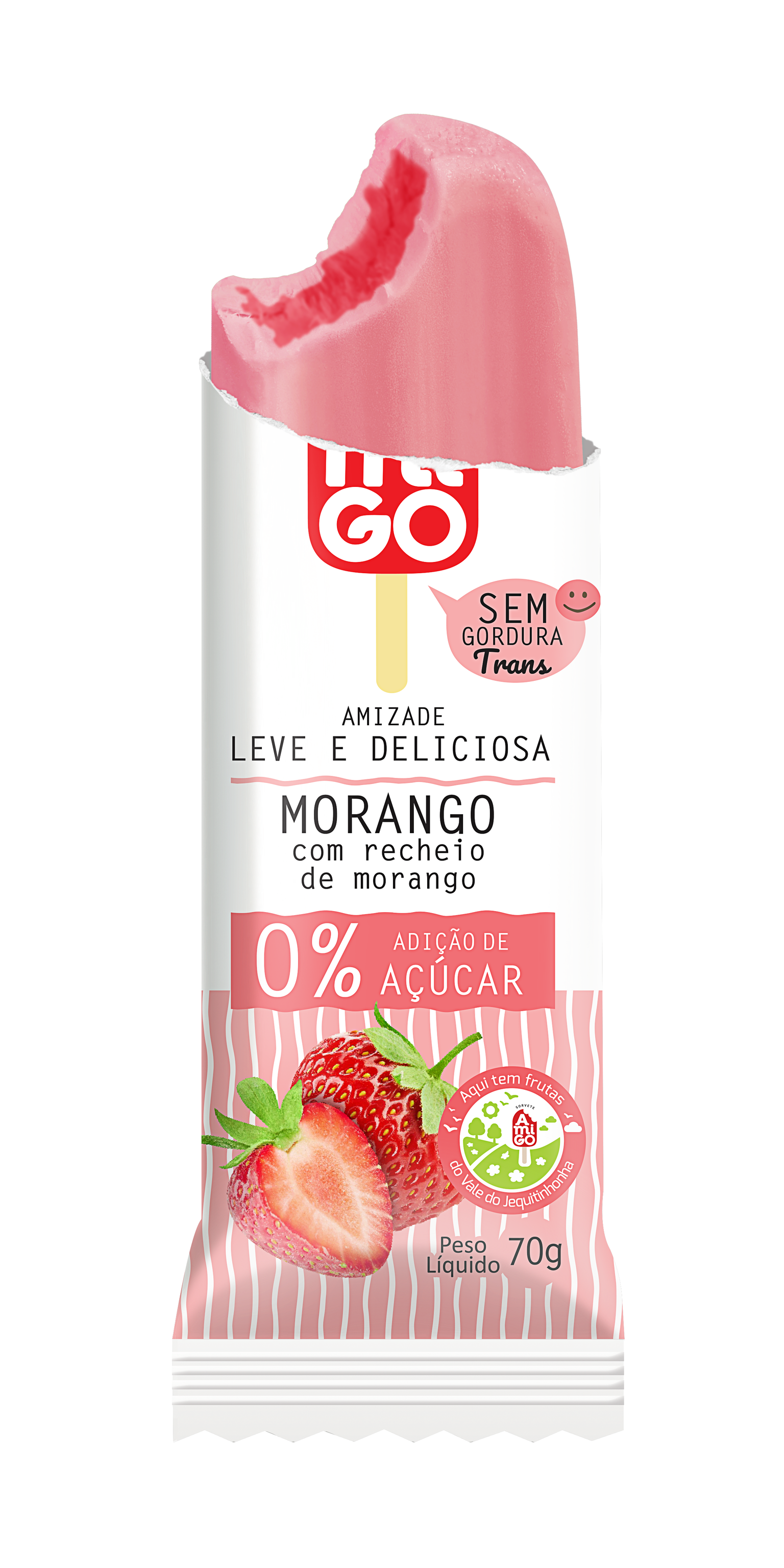 PICOLÉ MORANGO ZERO AÇUCAR 