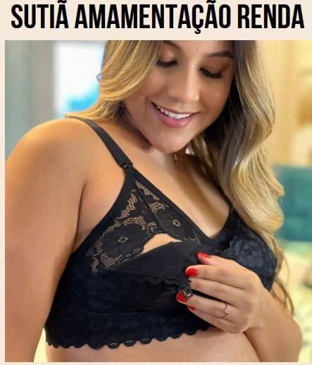 SUTIÃ AMAMENTAÇÃO RENDADO GG