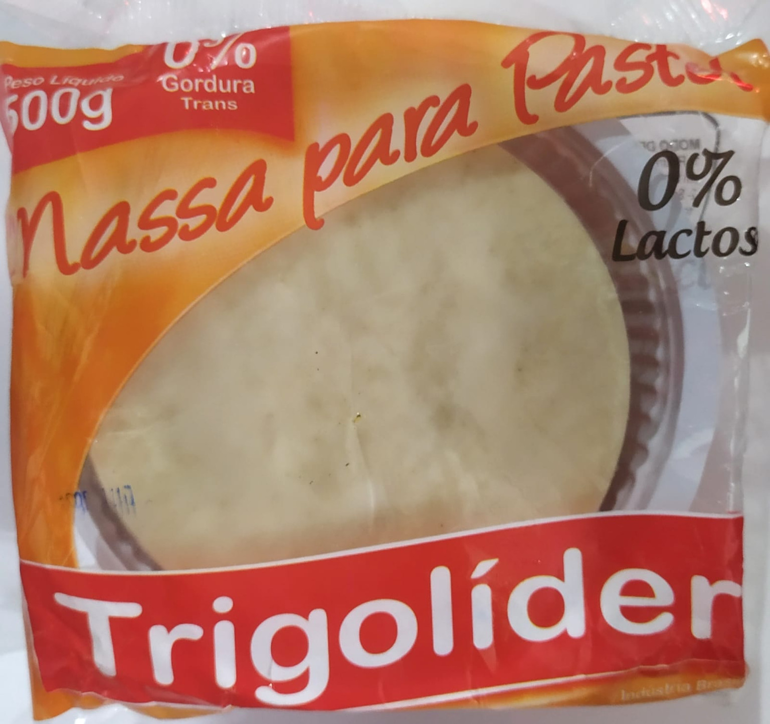 MASSA PARA PASTEL  REDONDA PEQUENA TRIGOLIDER 500G