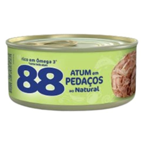 Atum em Pedaços Ao Natural com Caldo Vegetal 88 140g