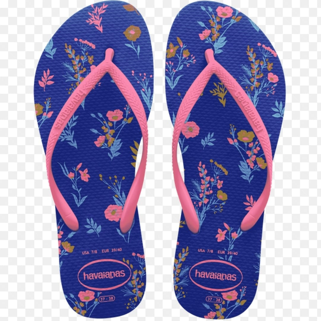 CHINELO HAVAIANAS SLIM ROMANCE AZUL NAVAL 37/38