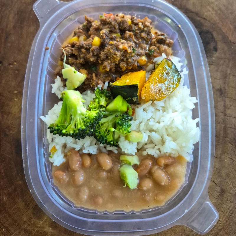 PROTEÍNA DE SOJA C/ ARROZ BRANCO Congelado.
