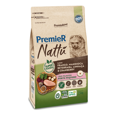 Premier Nattu Mandioca Filhote porte pequeno 2,5kg