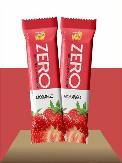 PICOLE ZERO AÇUCAR MORANGO