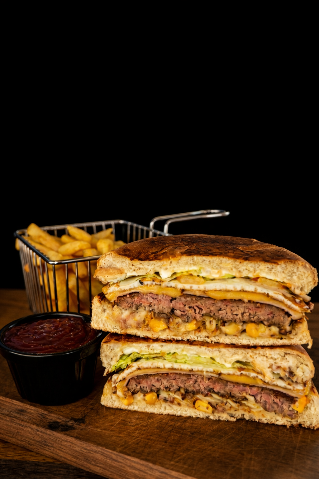 X-egg + batata frita