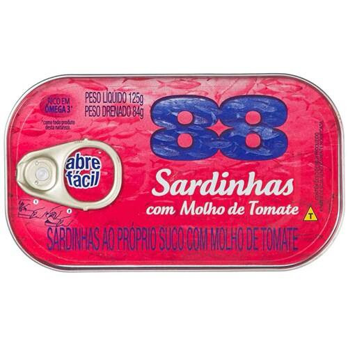 Sardinha com Molho de Tomate 88 125g