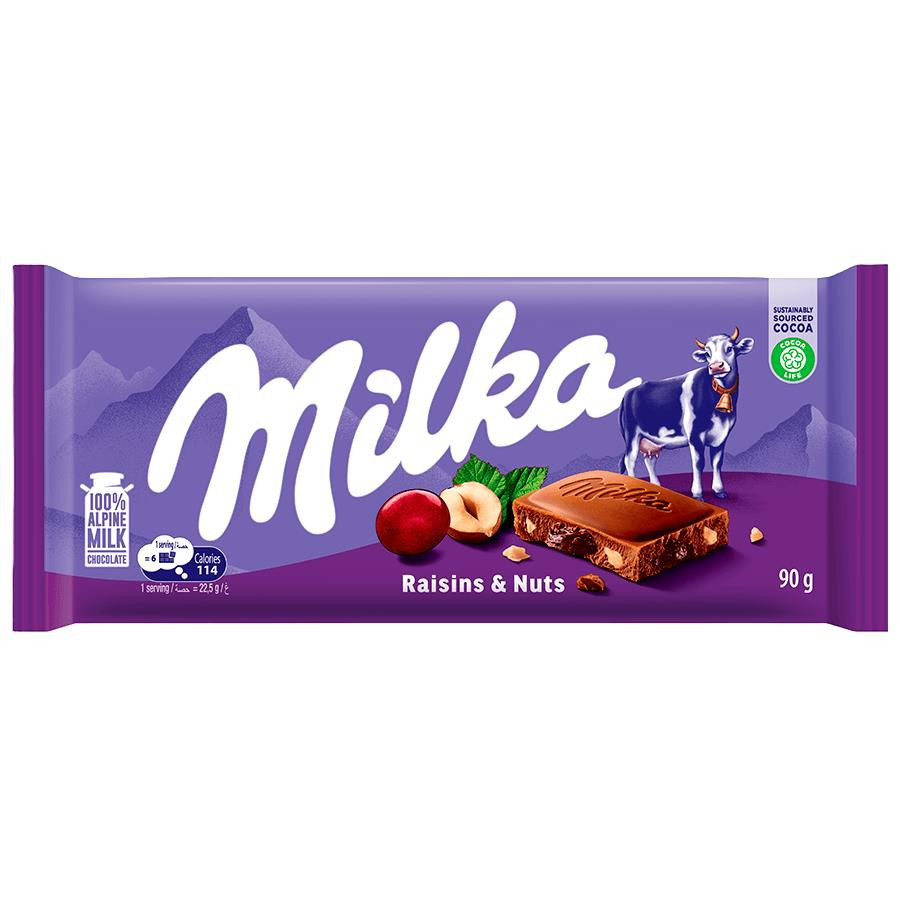 BARRAO MILKA 90G RAISINS & NUTS