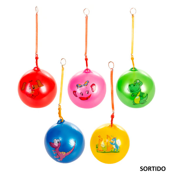 BRINQUEDO BOLA LEVE C/ CORDA