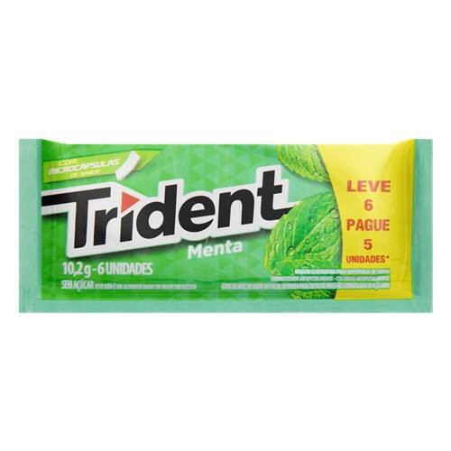 Trident Menta/Hortela Lv6 Pg5 10,2g
