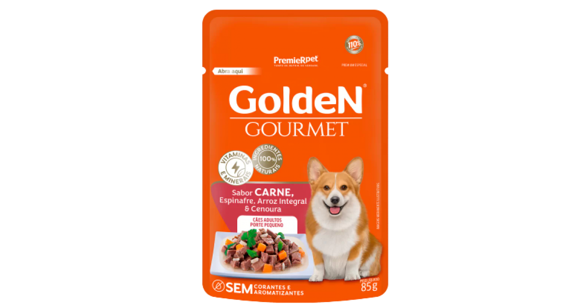 Sachê Golden Carne Raças Medias e Grandes