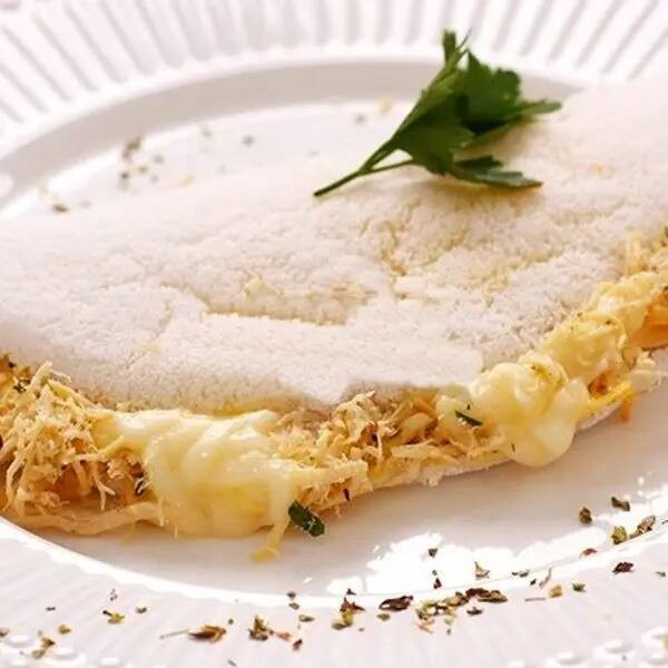 Tapioca Salgada Frango com Catupiry