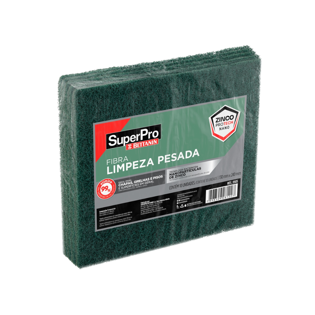 FIBRA LIMPEZA PESADA SUPERPRO 260X102MM C10
