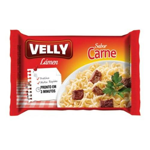 Macarrão Instantâneo Sabor Carne Velly 63g