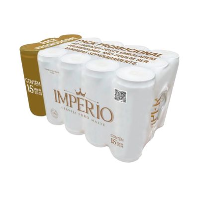 CERVEJA IMPERIO C/15 UNIDADE 350ML