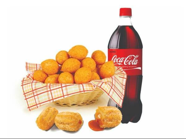 Combo brutus 100salgadinhos + 30churros + 1 Coca 2l