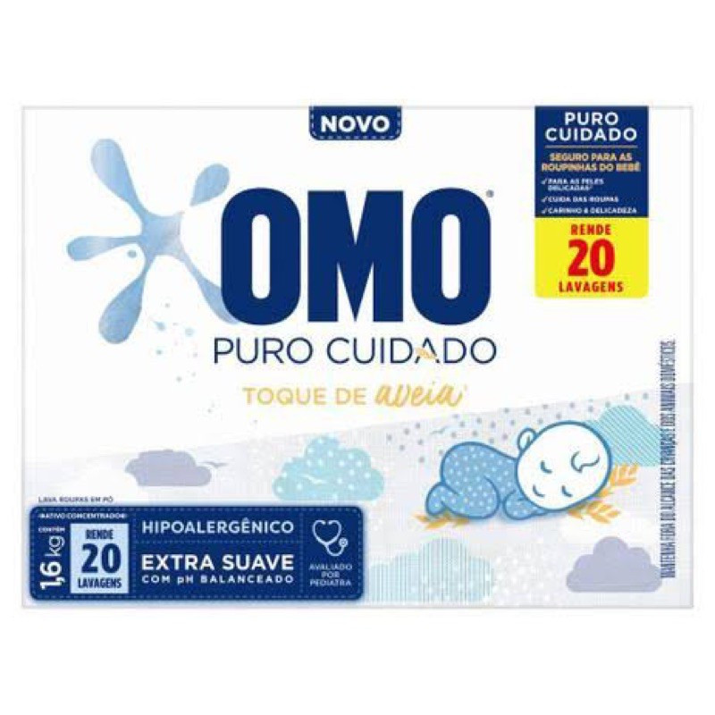 SABAO EM PO OMO PURO CUIDADO CX1,6KG