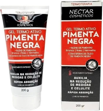 Gel Pimenta Negra Pote 200g