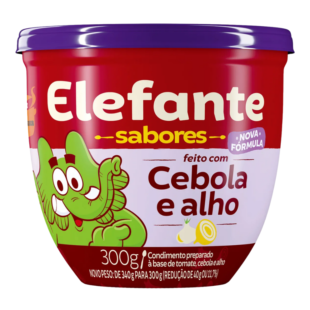 EXTRATO DE TOMATE ELEFANTE CEBOLA E ALHO PT300G