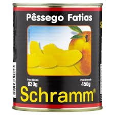 DOCE DE PÊSSEGO EM CALDA SCHRAMM LATA