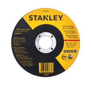 DISCO CORTE METAL/AÇO STANLEY 115MM