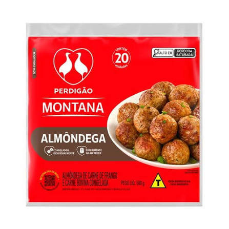 ALMONDEGA CARNE BOV PERDIGAO MONTANA 500GR