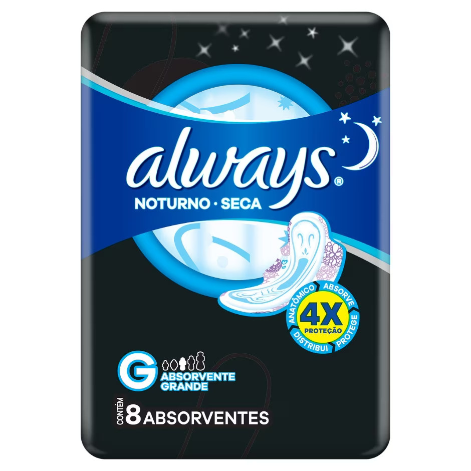 ABSORVETE C/AB ALWAYS NOT 8UN SECA