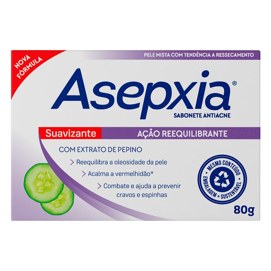 SABONETE ASEPXIA SUAVIZANTE CX80G