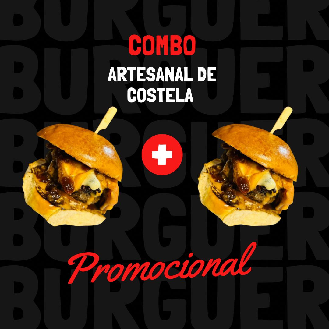 COMBO ARTESANAL COSTELA (2 LANCHES)