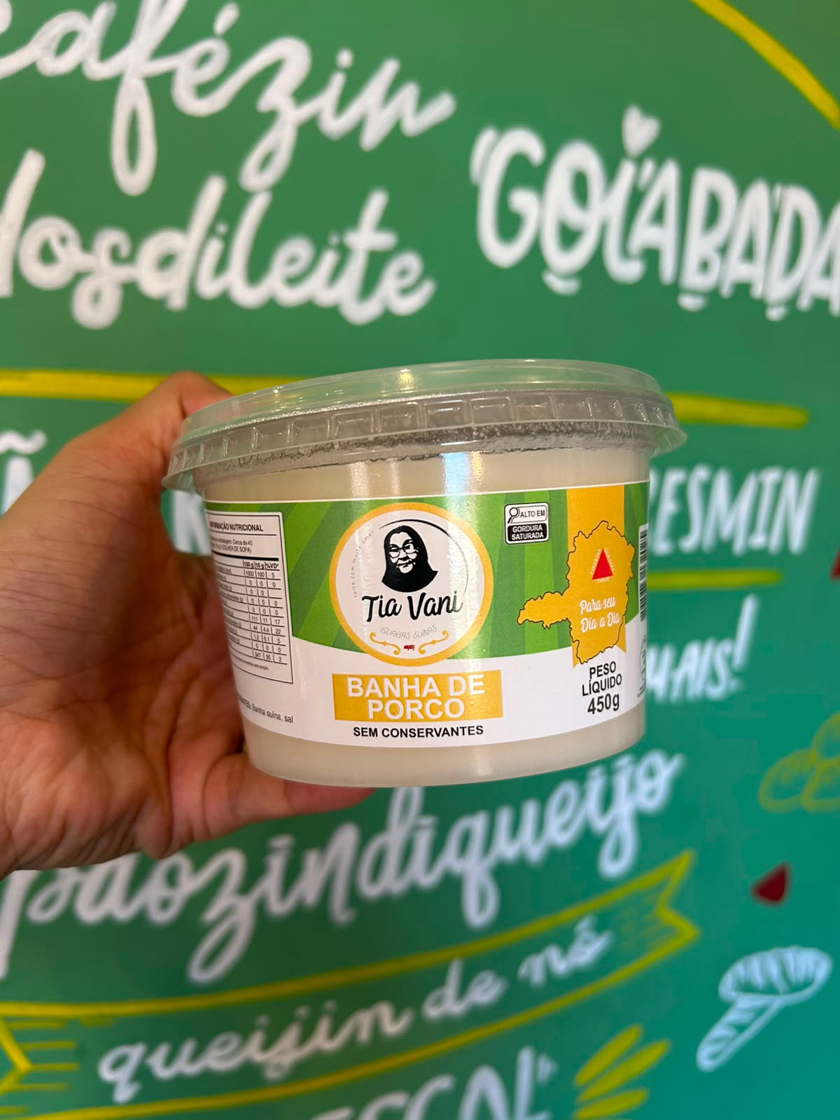 Banha de Porco Caseira Pura - Tia Vani 450g