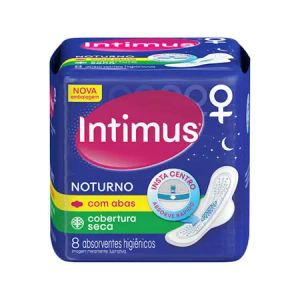 ABSORVENTE INTIMUS NOTURNO C/ ABAS SECA C/8UN