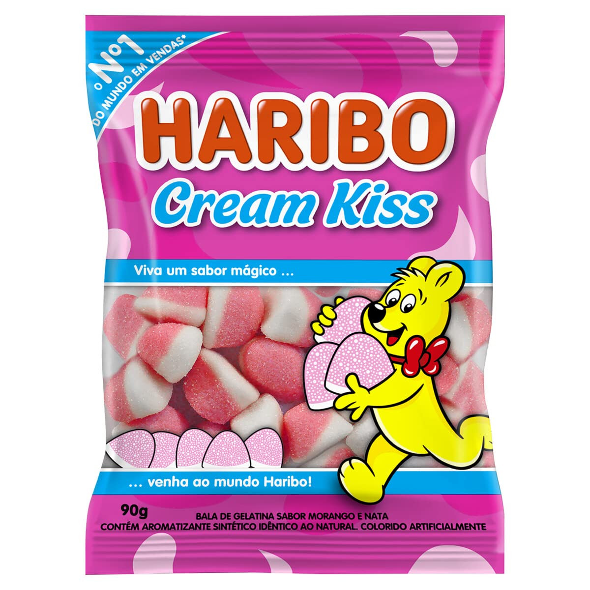 BALA DE GELATINA HARIBO CREAM KISS  80G